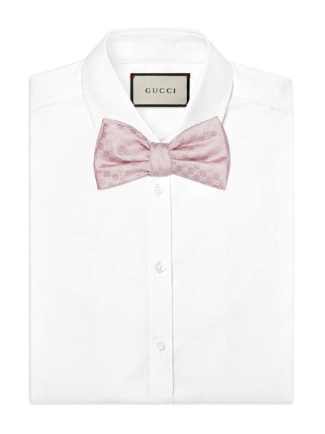 white gucci tie|gucci bow tie for men.